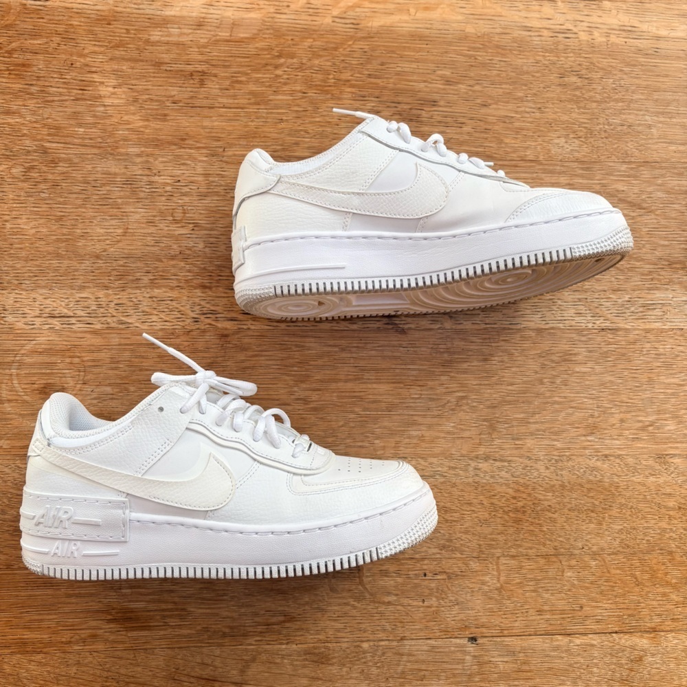 Nike Airforce 1 Triple White Shadow Sneakers